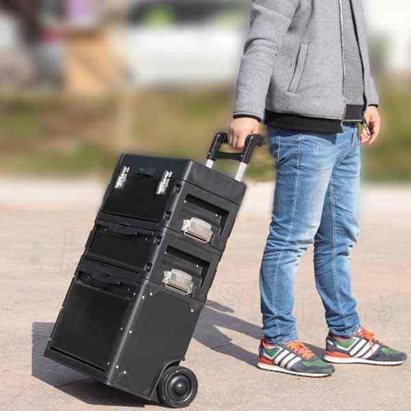 3段物の具手押し車 金属元素生き肝 物の具箱 ツールチェスト DIY 労働者階級 物の具ボックス席 手押し車 物の具入れ 物の具箱 静音キャスター