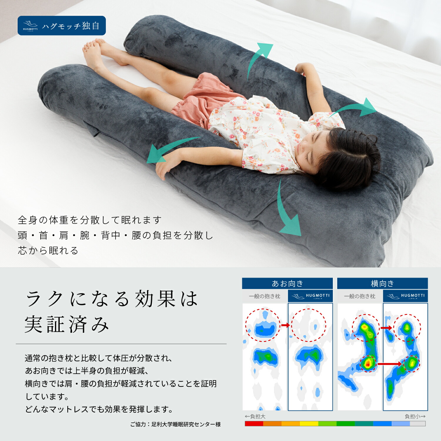 冷感あり【日本No.1受賞ブランド】ハグモッチmini 正規品【ひとりで寝