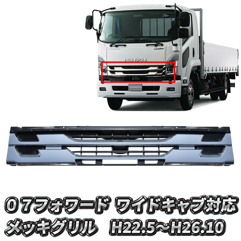 楽天市場】日産 アトラス F24 フロント インナーブラック メッキ グリル（平成19年-）交換タイプ グリル 002 カスタム パーツ カスタムパーツ  外装 外装用品 外装パーツ メッキパーツ 人気 おすすめ メッキグリル : ＬＵＣＵＳ楽天市場店