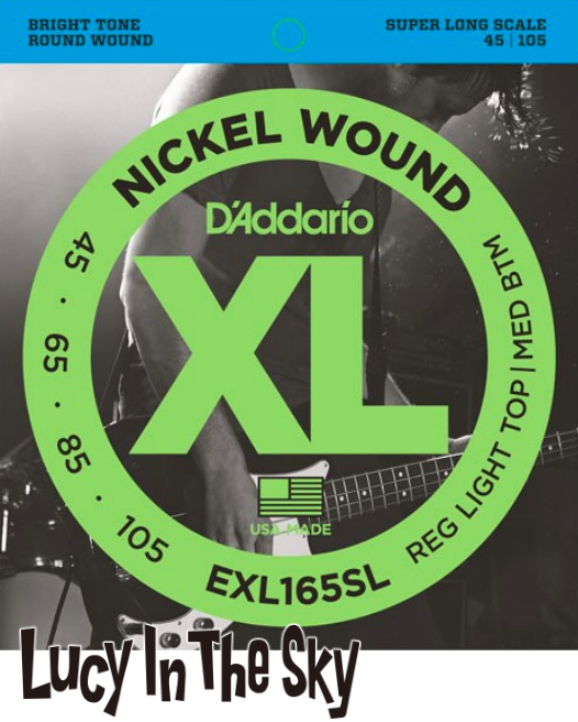 D Addario ダダリオ ベース弦 Top 045 100 Light Nickel Exl165sl Btm Wound Bass Superlong