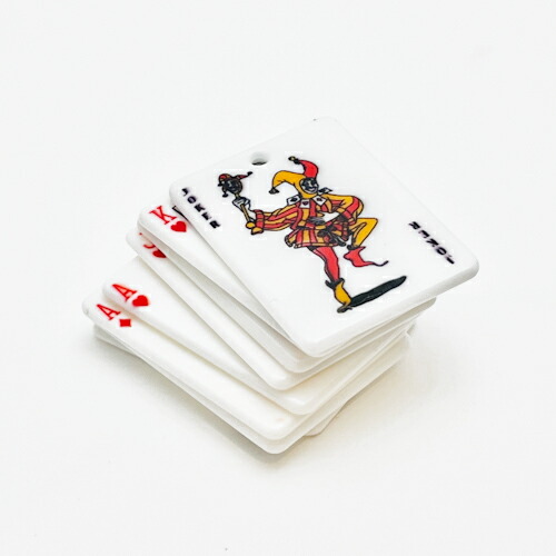 楽天市場】トランプ チャーム ハート エース クローバー クラブ キング