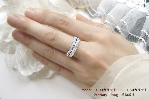 【楽天市場】pt950 pt900【1.0ct】ダイヤモンドエタニティリング 指輪『reine』[VS～SIクラス/F～Dカラー 無色透明