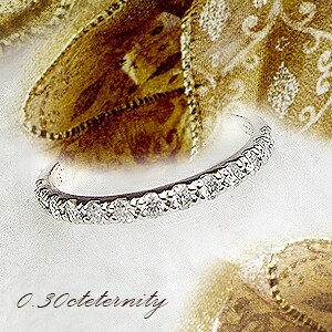 H＆CダイヤモンドK18YG/PG/WG【0.3ct】ダイヤモンドエタニティリング 指輪『Eternity』[SIクラス Hカラー 保々無色透明 VERYGOOD H＆C]ハートアンドキューピット ハーフエタニティ エタニティ 記念日 シンプル 誕生日 母の日 ギフト【送料無料】｜Ｌｕｇｅ　Ｊｅｗｅｌｒｙ