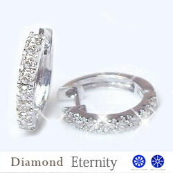 あす楽 大特価 K18yg Pg Wg レディースジュエリー アクセサリー Pt900 0 5ct エタニティフープピアス Siクラス 透明感溢れるダイヤモンド ダイヤモンド エタニティフープピアス Siクラス 透明感溢れるダイヤモンド ハートアンドキューピットハーフエタ フープ