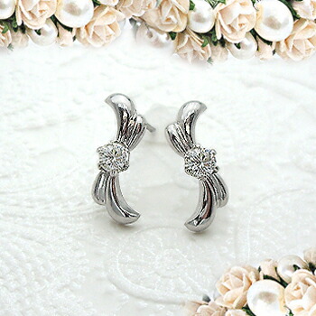 K18YG/PG/WG【0.2ct】一粒ダイヤモンドピアス『DAMA』 [SIクラス F～Dカラー 無色透明 GOOD～VERYGOOD] ハートアンドキューピット 一粒石 一粒 ひと粒 大粒 レディース 女性用 スキンジュエリー プレゼント 4月 誕生日 結婚 贈り物 母の日 18金 【送料無料】
