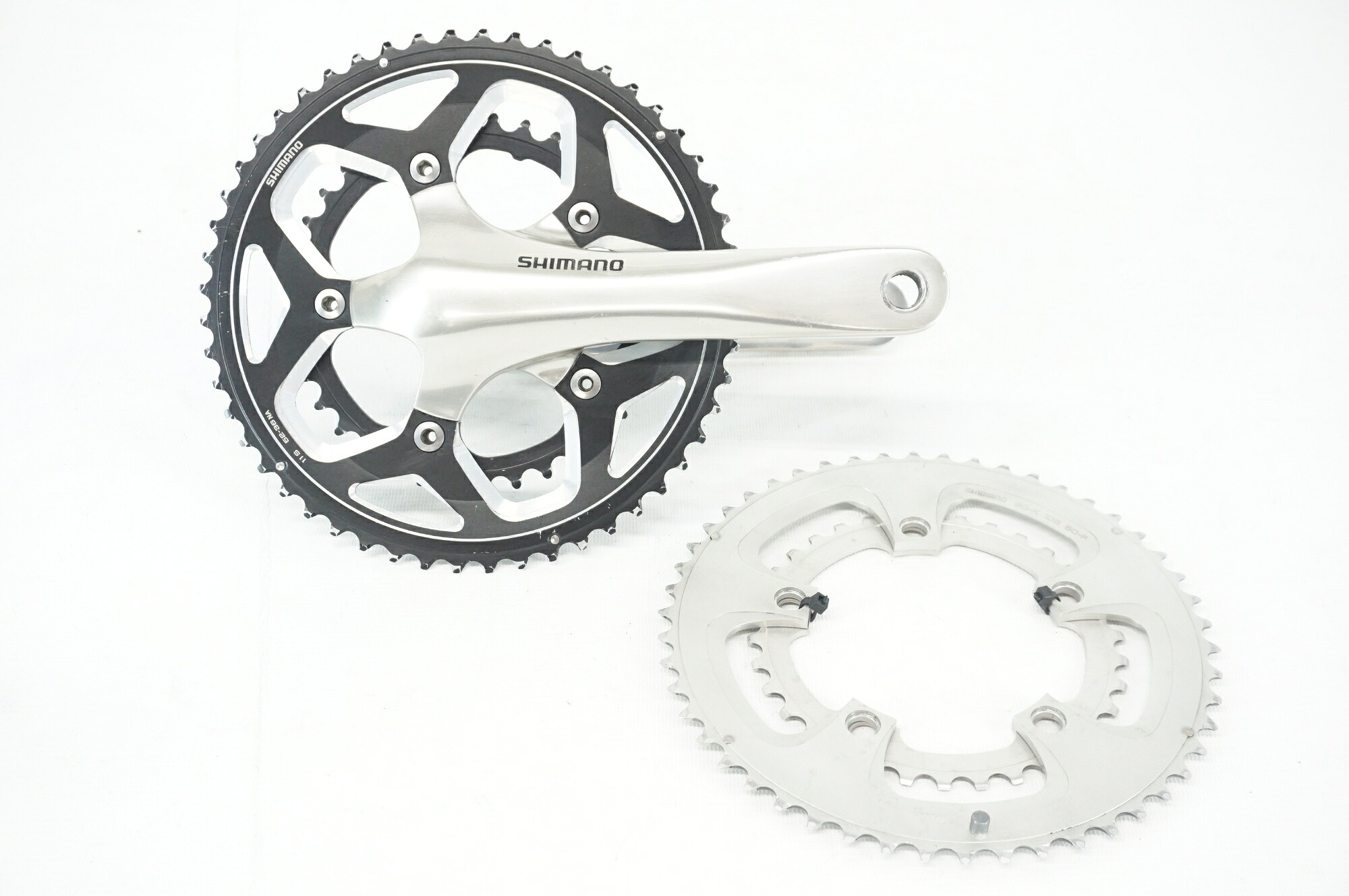 【楽天市場】【中古】 SHIMANO 「シマノ」 FC-R600 52-36T/50-34T 165mm クランクセット / バイチャリ阪急 ...