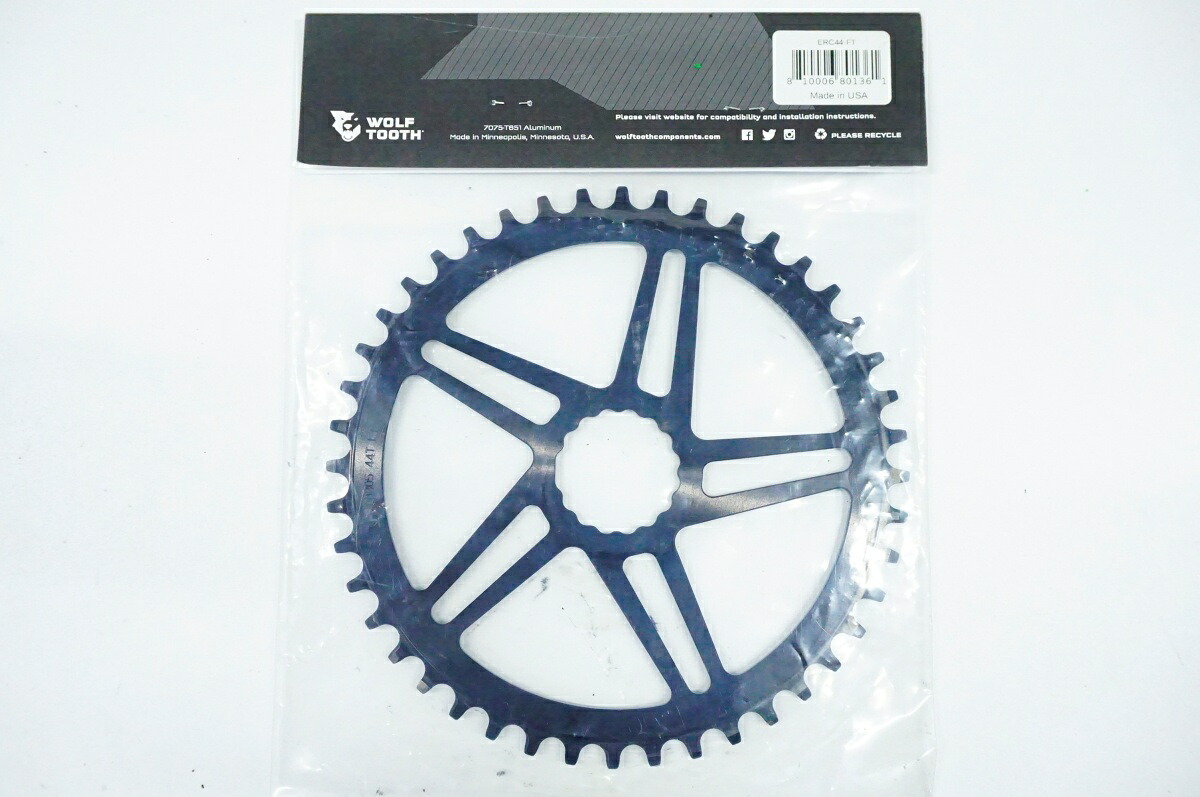 【中古】 WOLF TOOTH 「ウルフトゥース」 DROP-STOP B ERC 44T チェーン店輪っか / バイチャリ名古屋大須店 自転車用パーツ-その他