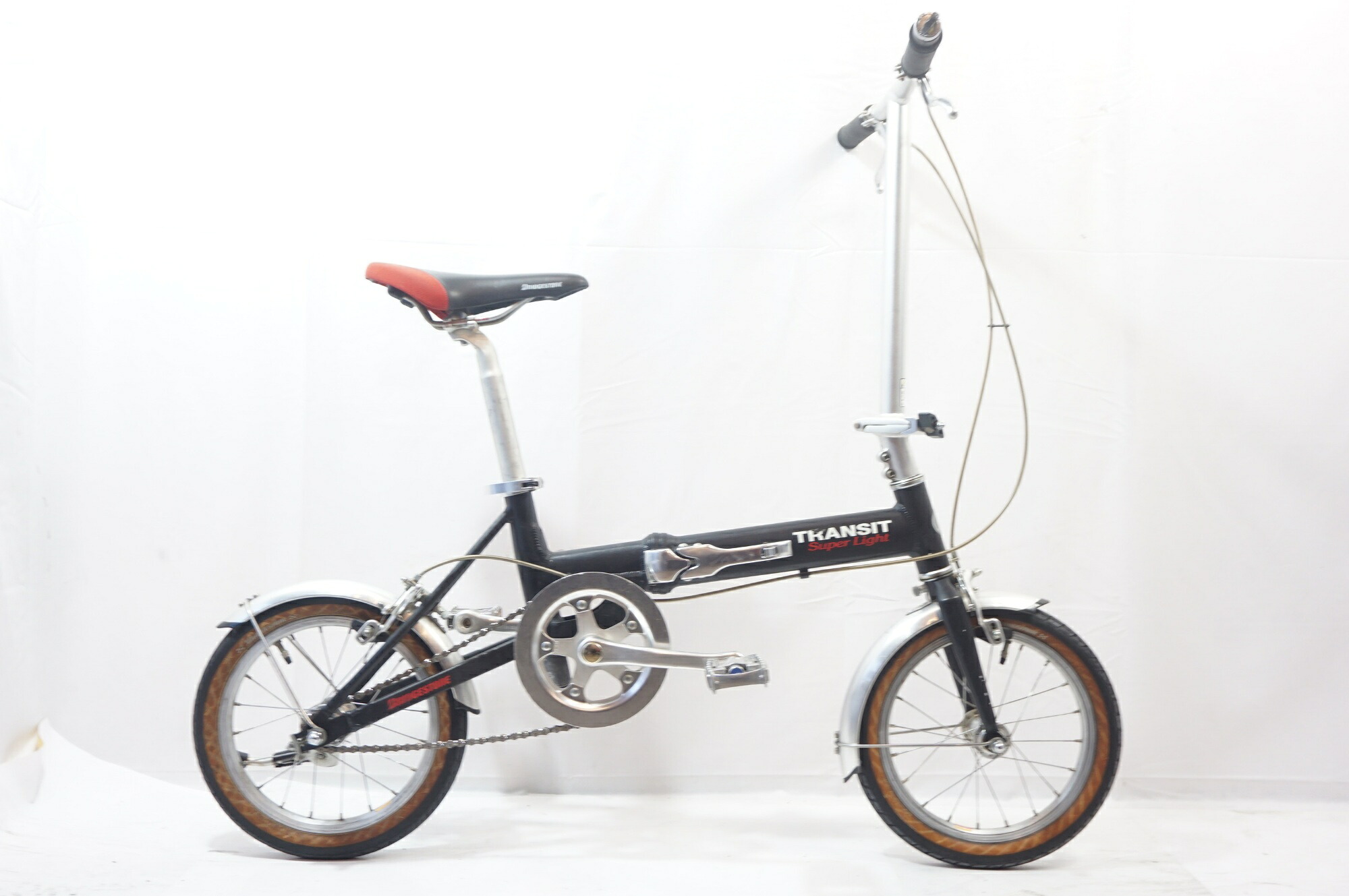 【中古】 BRIDGESTONE 「ブリヂストン」 TRANSIT SUPERLIGHT 2006年模範例 14in 折り畳み銀輪 / バイチャリ世田谷店