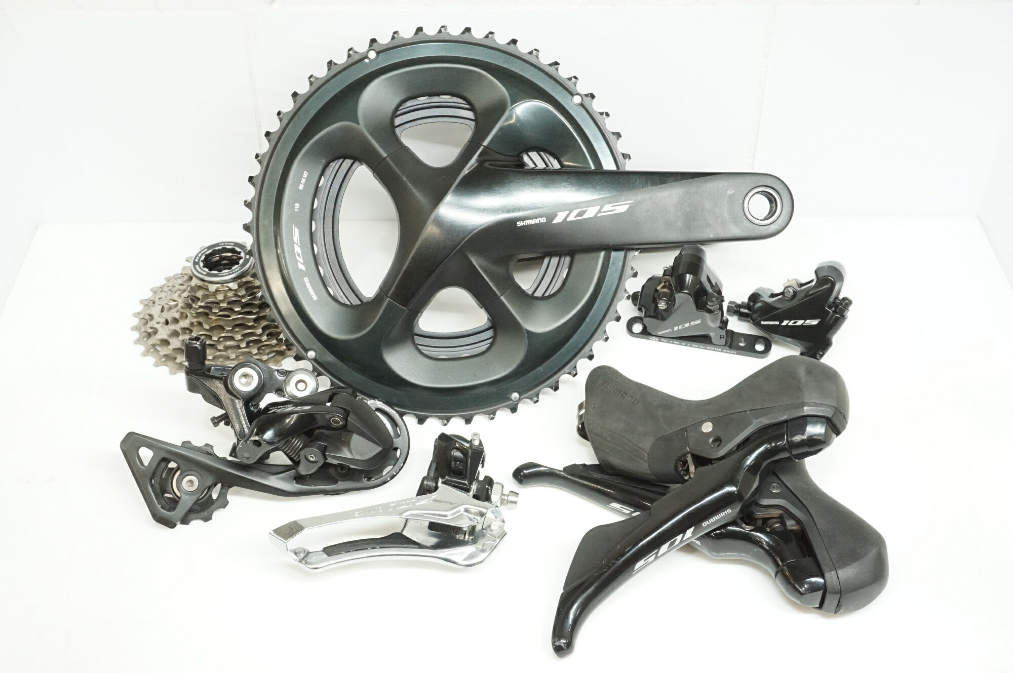 【中古】SHIMANO 「シマノ」 105 R7000 R7020 R7070 52-36T 165粍 11-28T コンポセット / ご廟店