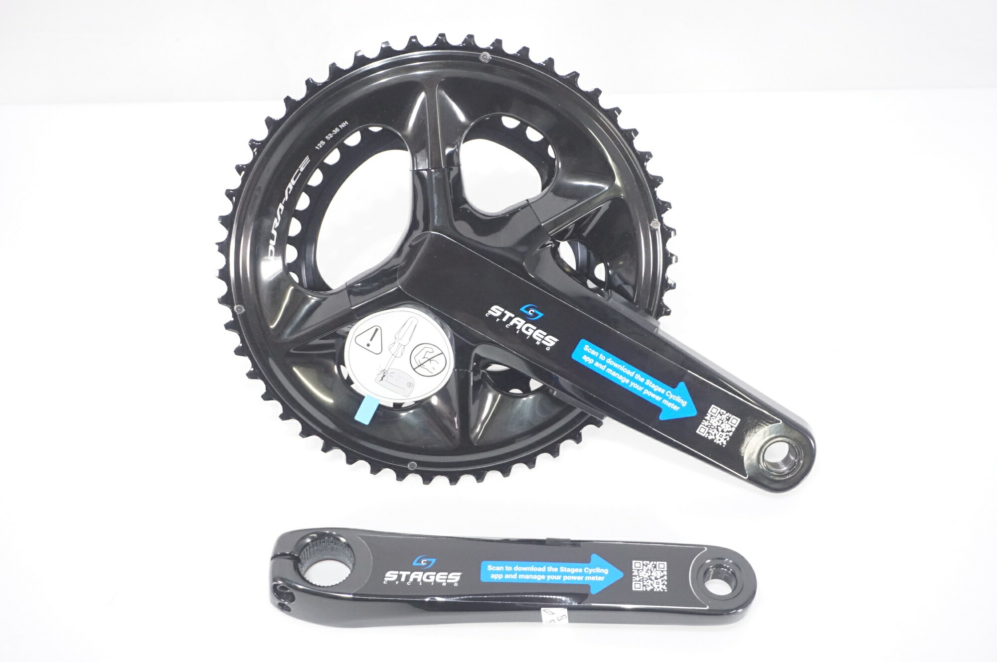 【中古】  SHIMANO 「シマノ」 DURA ACE FC-R9200 STAGES 52-36T 175粍 パワーメータークランクセット / バイチャリAKIBA店