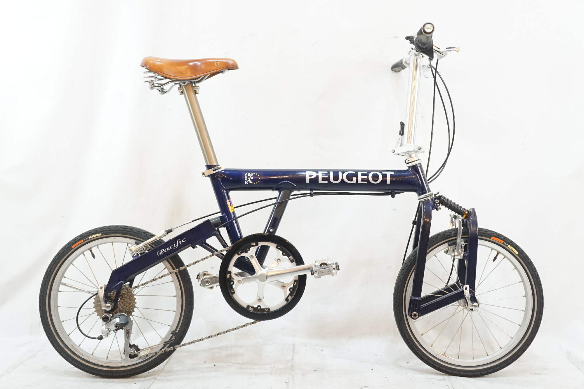 【中古】  ジャンク PEUGEOT 「プジョー」 PACIFIC 18 2012年頃 18in 折り畳み銀輪 / バイチャリ浦和軍事基地