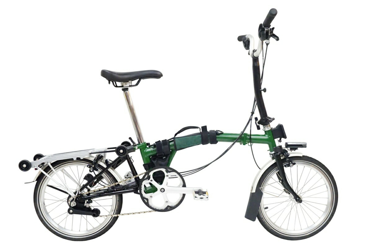 【中古】 BROMPTON 「ブロンプトン」 C LINE EXPLORE WITH RACK MIDDLE 2022年模範例 16in 折り畳み銀輪 / バイチャリ名古屋大須店