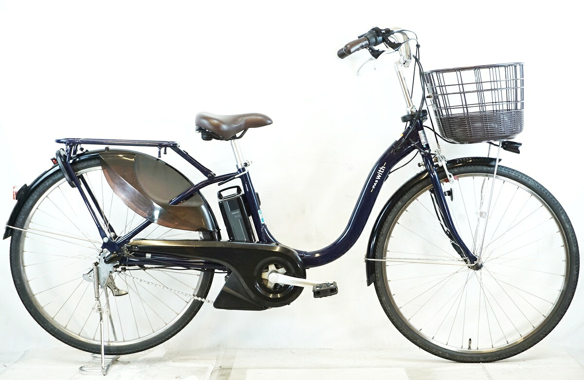 【中古】 YAMAHA 「ヤマハ」 PAS WITH 2022年青写真 電動助けること銀輪 / バイチャリ有り明け方苑地店