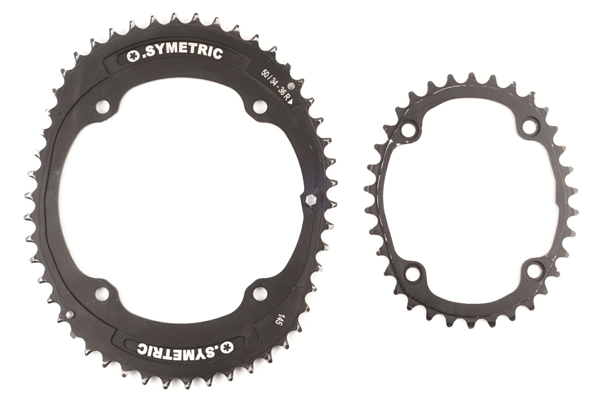 【中古】 O.SYMETRIC 「オーシンメトリック」 CHAINRING KIT 50-34T チェーン店輪っか仕掛ける / バイチャリ中目黒店