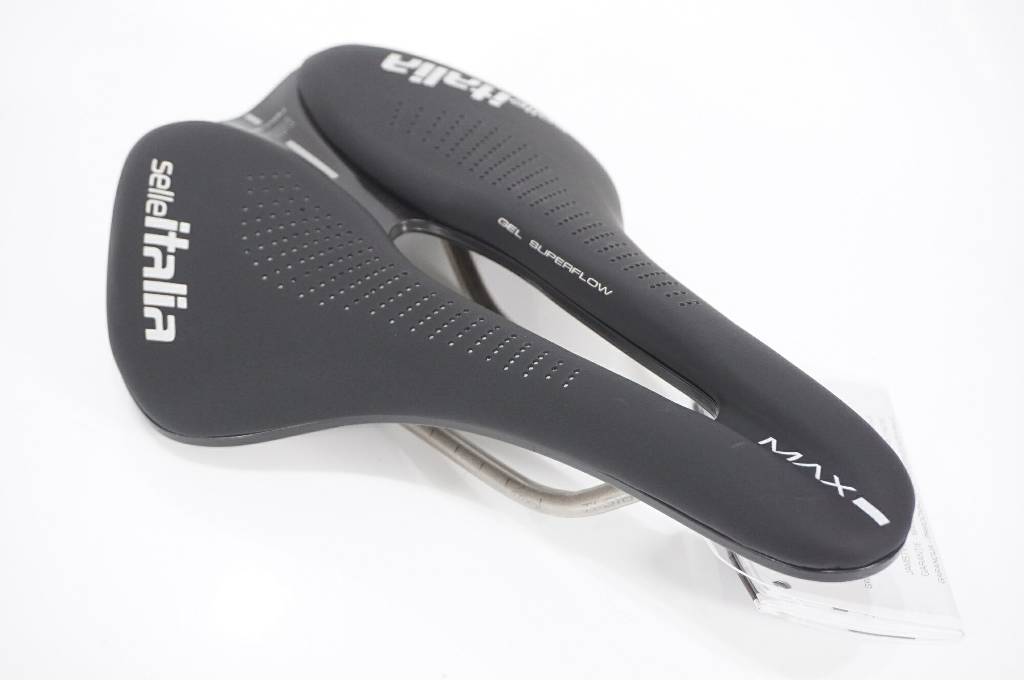 【中古】 SELLE ITALIA 「セライタリア」 MAX NOVUS BOOST EVO Ti316 SUPERFLOW サドル / バイチャリAKIBA店|buychari