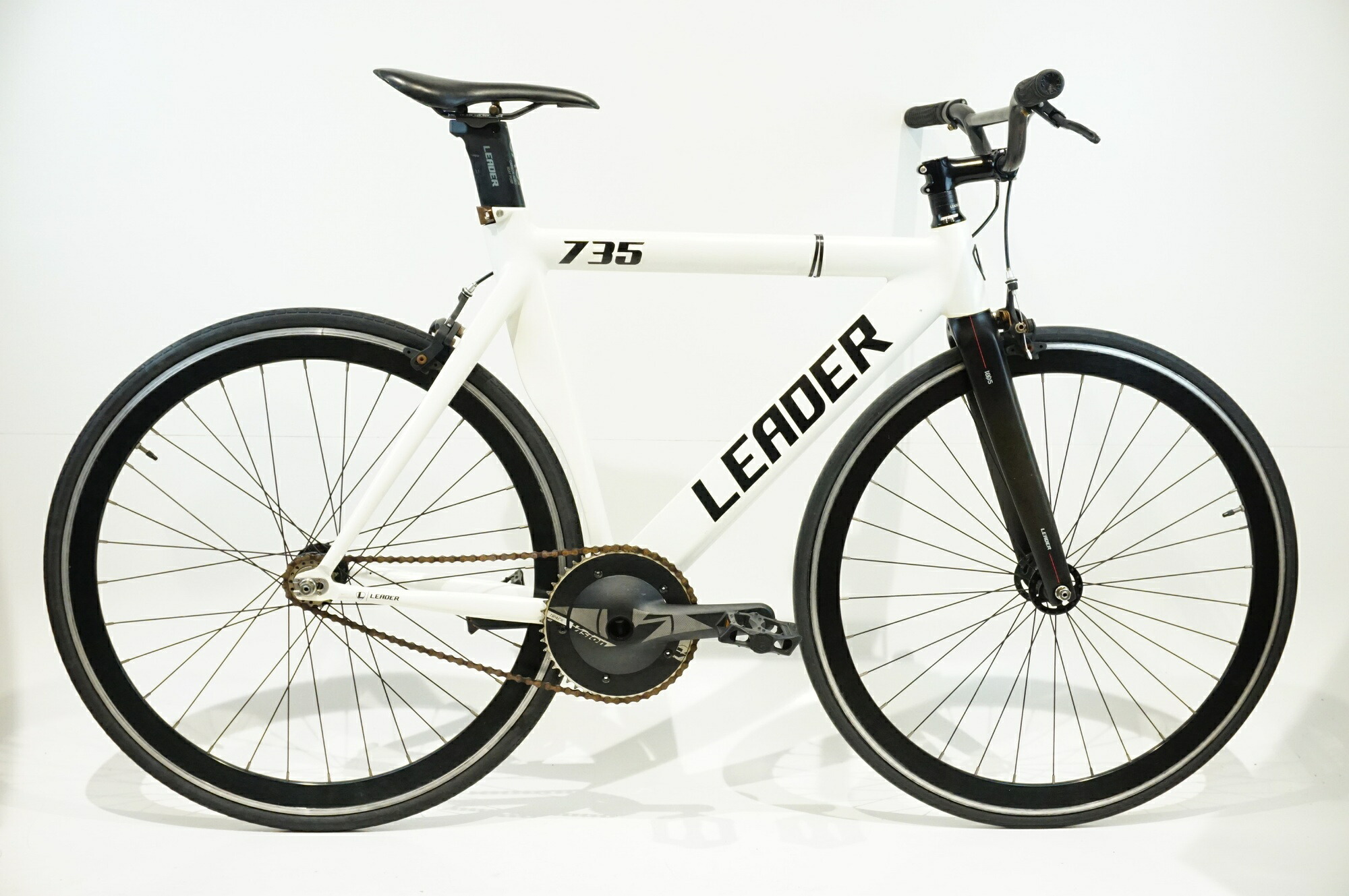 【中古】 LEADER BIKES 「リーダーバイク」 735 年式不明 ピストバイク / バイチャリ浜松店｜buychari 74,800円