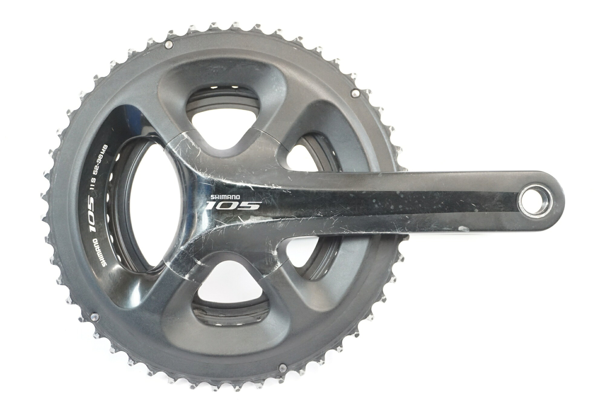 【中古】 SHIMANO 「シマノ」 105 FC-5800 52-36T 170mm クランクセット / バイチャリ宇都宮店｜buychari