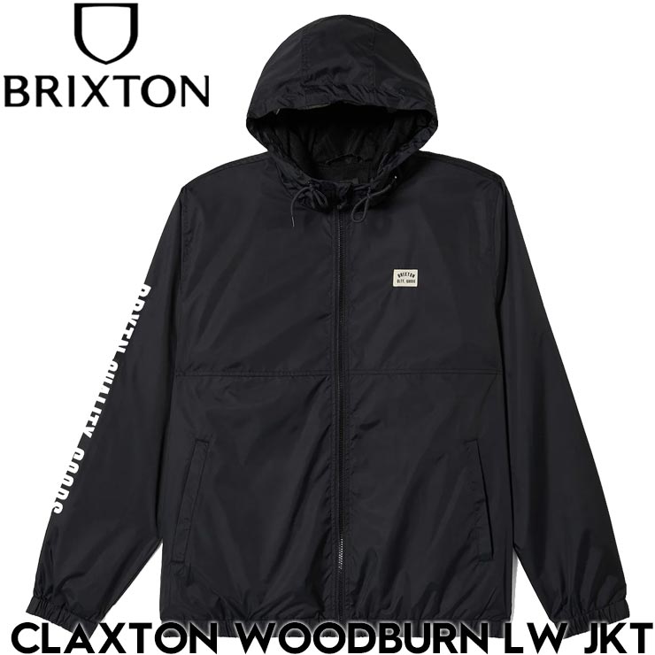 ナイロンジャケット BRIXTON ブリクストン CLAXTON WOODBURN LW JKT 03455 BLACK 日本代理店正規品