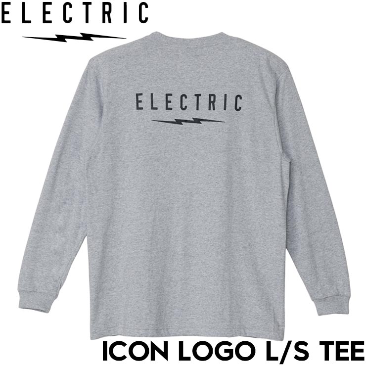 ロングスリーブTEE ロンT ELECTRIC エレクトリック ICON LOGO L/S TEE E25ST07 GRY 日本代理店正規品