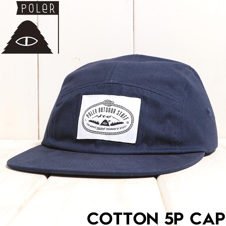 POLeR ポーラー COTTON 5P CAP 帽子 ストラップキャップ 253MCV0087 NVY 日本代理店正規品
