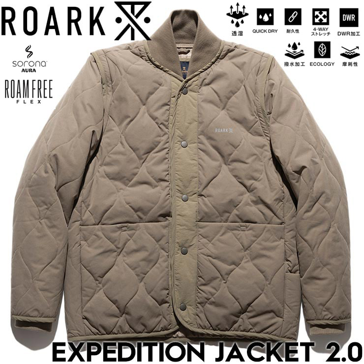 ROARK ロアーク EXPEDITION JACKET 2.0 キルティングジャケット 中綿 アウター ブルソン RJJ1150-TPE 日本代理店正規品