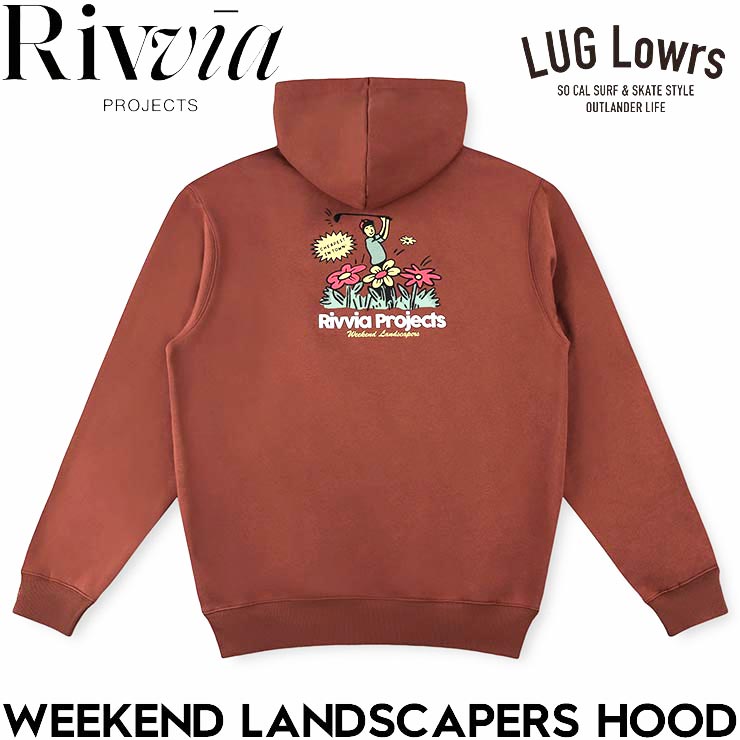 Rivvia PROJECTS リヴィアプロジェクツ WEEKEND LANDSCAPERS HOOD プルオーバーパーカー フーディ RFL-25422 日本代理店正規品
