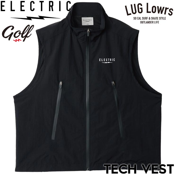 ELECTRIC GOLF エレクトリック ゴルフ TECH VEST ナイロンベスト アウター BLACK E26SJ05 26SP 日本代理店正規品