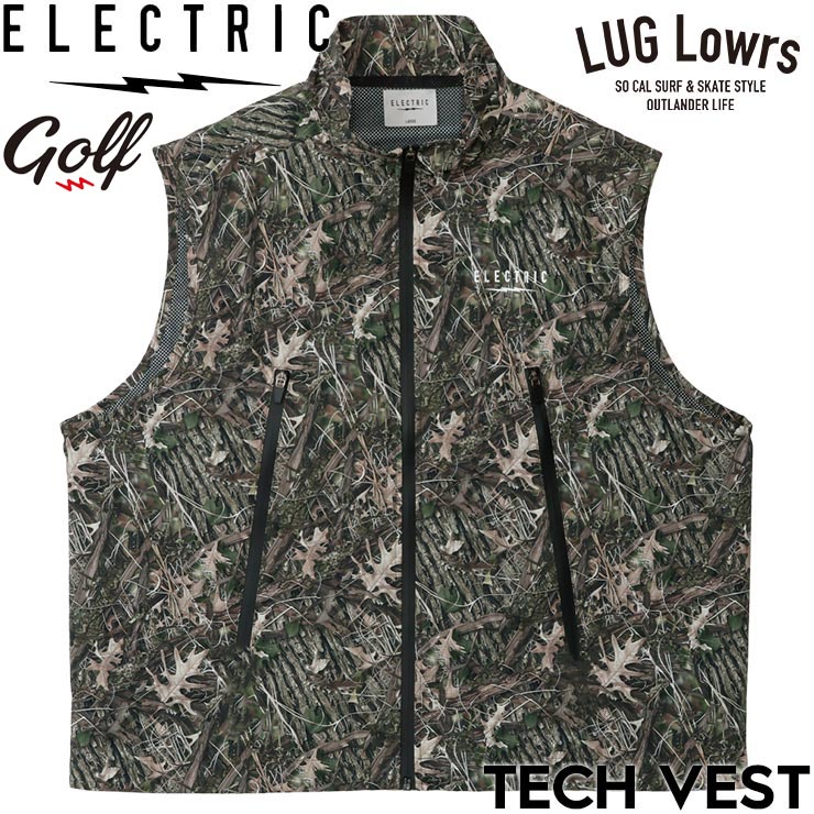 ELECTRIC GOLF エレクトリック ゴルフ TECH VEST ナイロンベスト アウター TREE CAMO E26SJ05 26SP 日本代理店正規品 12,540円