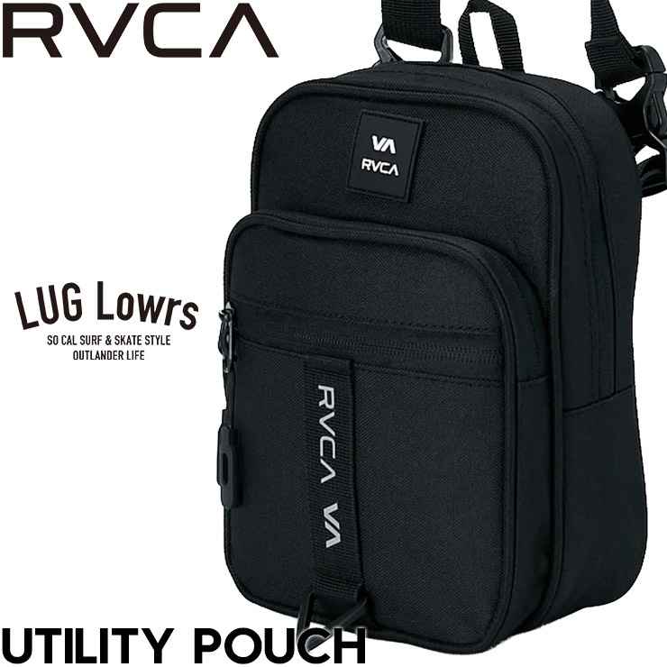 RVCA ルーカ メンズ ショルダーバッグ ポーチ ミニバッグ 斜めがけ コンパクト UTILITY POUCH BG041983 BLK 26SP 日本代理店正規品 4,658円