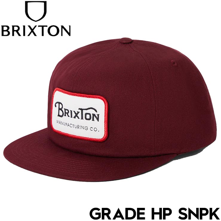 BRIXTON ブリクストン GRADE HP SNPK スナップバックキャップ 帽子 11697 PORT 25FW 日本代理店正規品 5,198円