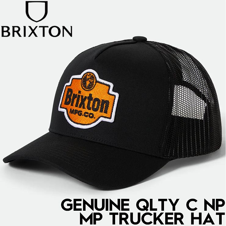 BRIXTON ブリクストン GENUINE QLTY C NP MP TRUCKER HAT メッシュキャップ 帽子 11899 BLACK/BLACK 25FW 日本代理店正規品