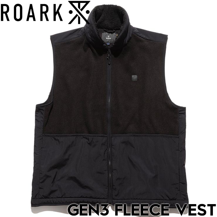 ROARK ロアーク GEN3 FLEECE VEST フリースベスト RJJ1163-BLK 日本代理店正規品
