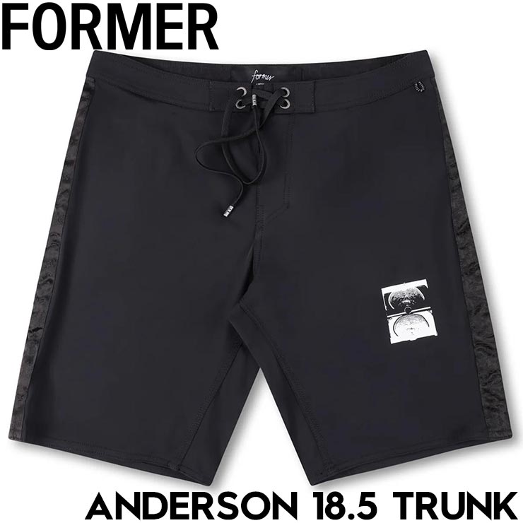 ボードショーツ ストレッチショーツ FORMER フォーマー ANDERSON 18.5 TRUNK FBO-25201 BLK 25SU 日本代理店正規品