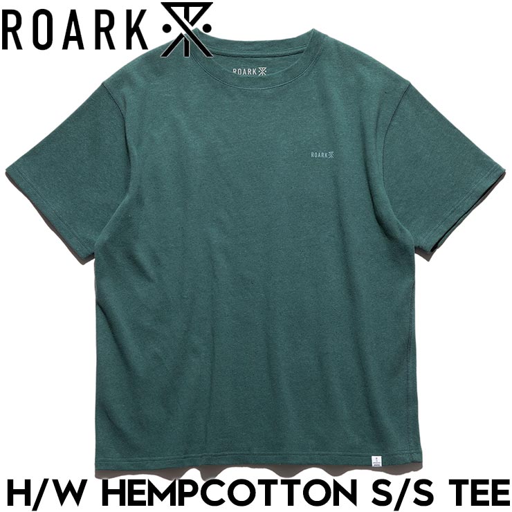 半袖Tシャツ ヘンプコットン ROARK ロアーク H/W HEMPCOTTON S/S TEE RTJH1120-SAG 25SU 日本代理店正規品