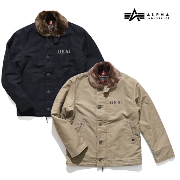 ALPHA INDUSTRIES デッキジャケット N1 ステンシル Alpha Industries SALE セール ALPHA INDUSTRIES アルファ