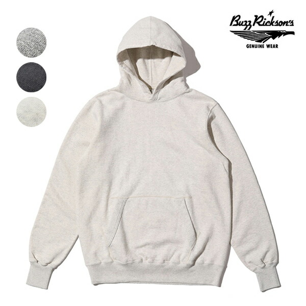 バズリクソンズ/BUZZ RICKSON\u0027S BR68914 SET-IN SWEAT PARKA パーカー 長袖 フーディー トップス メンズ レディース 日本製【貨物輸送無料】