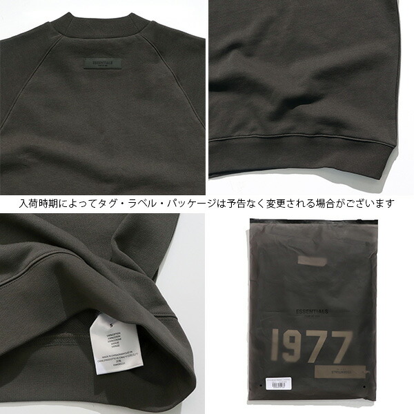 FOG ESSENTIALS エッセンシャルズ 1977 SS RAGLAN CRENECK TEE FEAR OF