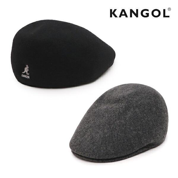 カン目的地/KANGOL 233-069603 SEAMLESS WOOL 507 シームレス 絨毛 ハンチング 絨毛 鳥打ち帽 ベレー帽 かぶり笠 ロゴタイプ ユニ一発やる メンズ レディース 秋冬 黒いこと 薄墨色格好のいい ワンポイント 分かりやすい M大いさ L大いさ【貨物輸送無料】 メンズ帽子-バッグ・小物・ブランド雑貨