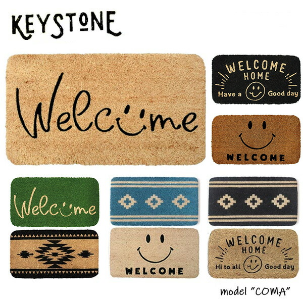 楽天市場】キーストーン/KEY STONE (IN0491) ウェルカムコイヤーマット 玄関マット WELCOMA MAT ナチュラル カフェ風  おしゃれ【あす楽】アンソロポロジー風 : LuLu Garden