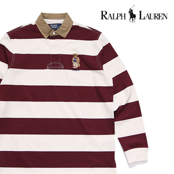 PolobyRalphLauren ラガーシャツ 刺繍ロゴ ボーダー 90s S Ralph Lauren - 90s ポロ ラルフローレン ボーダー 長袖 ラガー