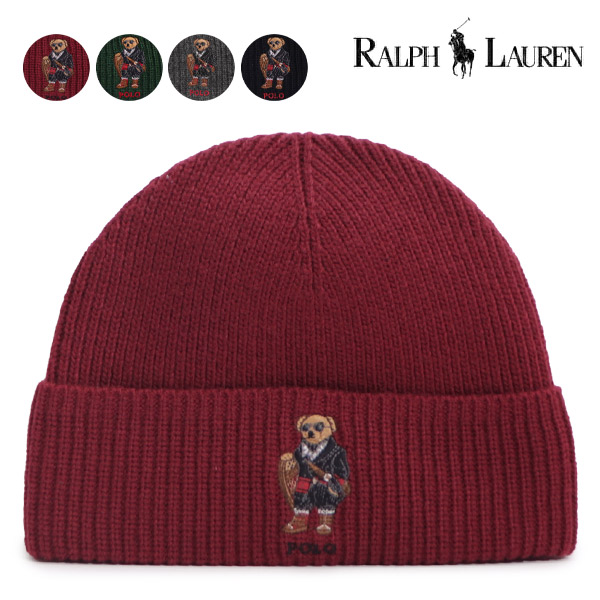 楽天市場】ポロベア ニット帽 POLO RalphLauren ホリデー ベアー