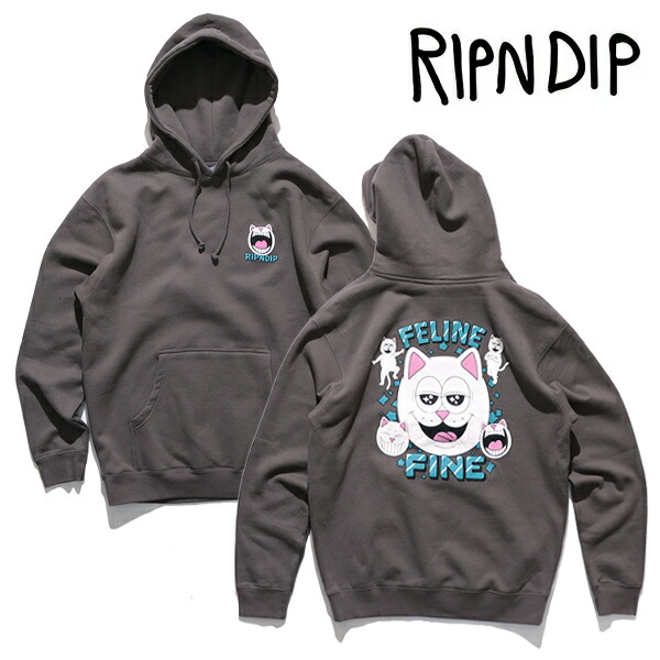 ◆RIPNDIP◆キノコパーカー グレー 送料込 楽天市場】リップンディップ パーカー ロゴ RIPNDIP スウェット
