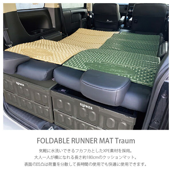 価格は安く キャンプマット MAT SLW246 FOLDABLE テントマット RUNNER SLOWER SLW248 アウトドアマット トラウム