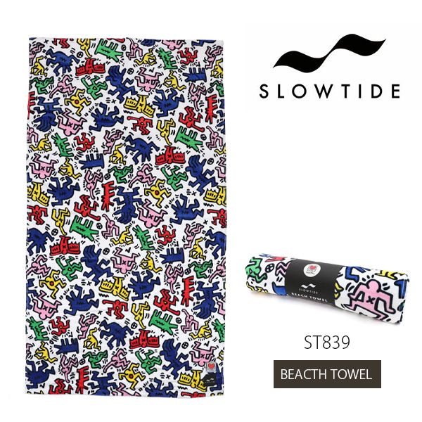 Slowtide スロータイド St9 Beacth Towel キース ヘリング ビーチタオル Keith Haring ひざ掛け タオル 海 川