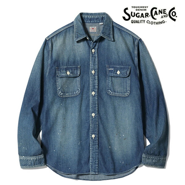 楽天市場】送料無料 SUGAR CANE【シュガー ケーン】BLUE DENIM WESTERN