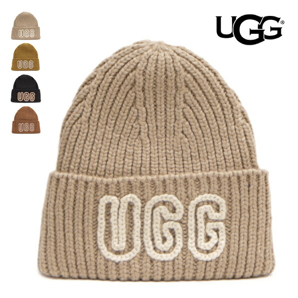 楽天市場】アグ UGG ニットキャップ W UGG GRAPHIC LOGO BEANIE ニット