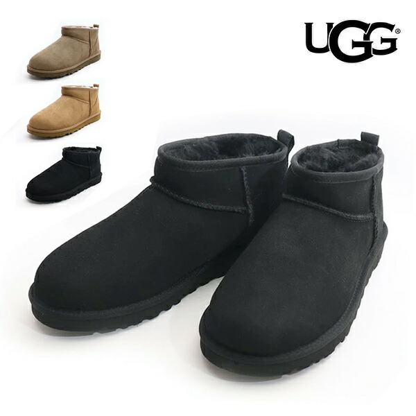 takanori 様！新品！UGG ムートンショートブーツ ブラック 24cm UGG - UGG 黒 ムートンブーツ ショート 24.0の通販 by ☾mk
