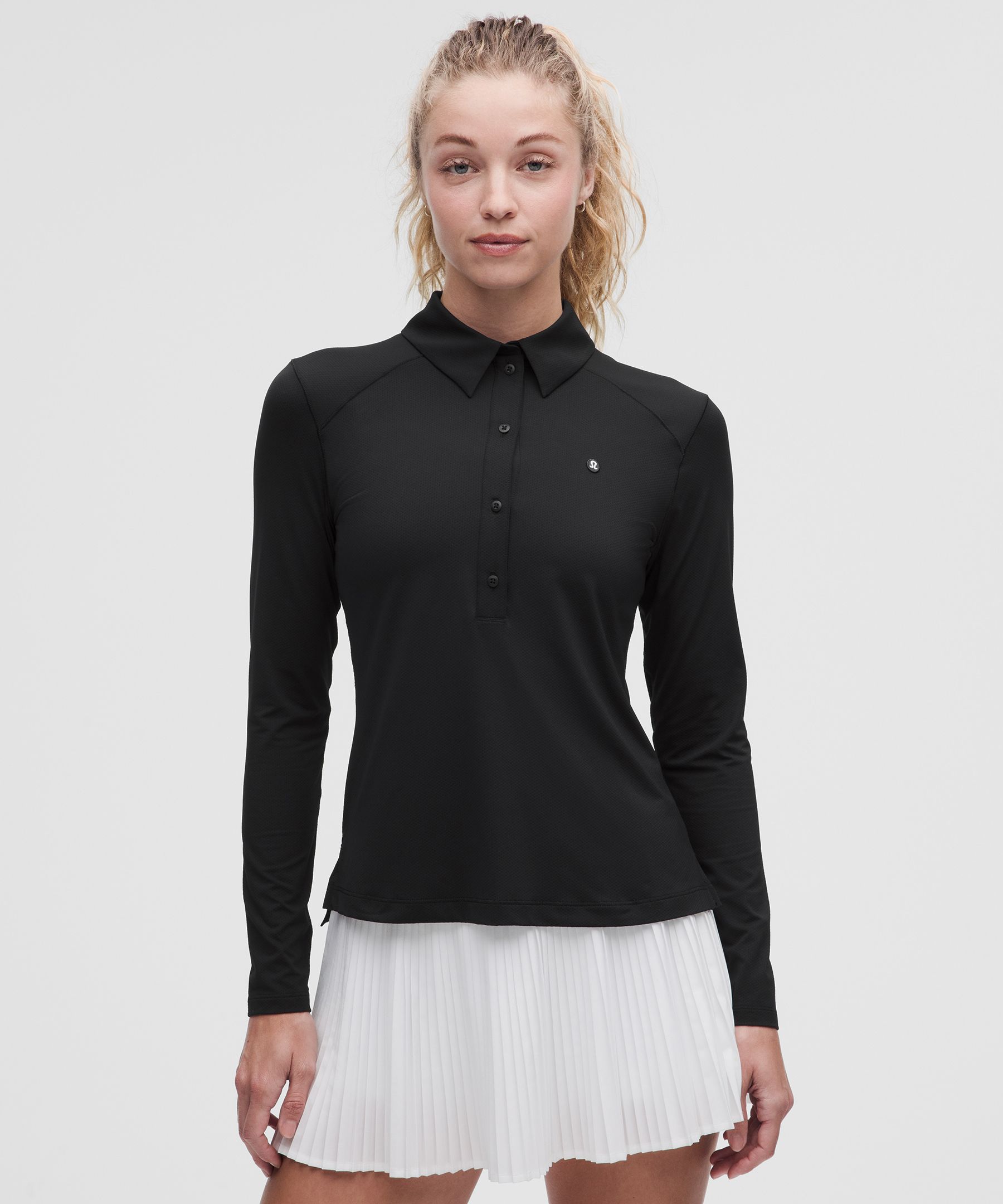 [公式] ルルレモン lululemon 女性 速乾長袖ポロシャツ *ストレートヘム - ポロシャツ - ゴルフ｜ルルレモン 公式ショップ 9,600円