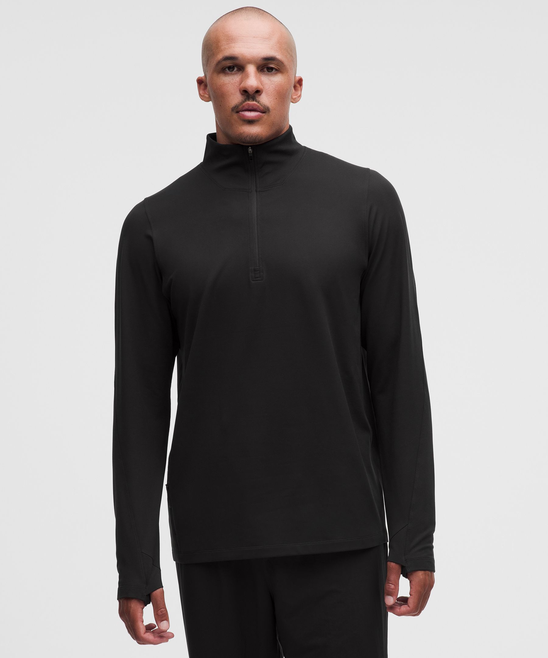 [公式] ルルレモン lululemon 男性 Rulu フリース ハーフジップ長袖シャツ - ロングスリーブシャツ - ランニング｜ルルレモン 公式ショップ