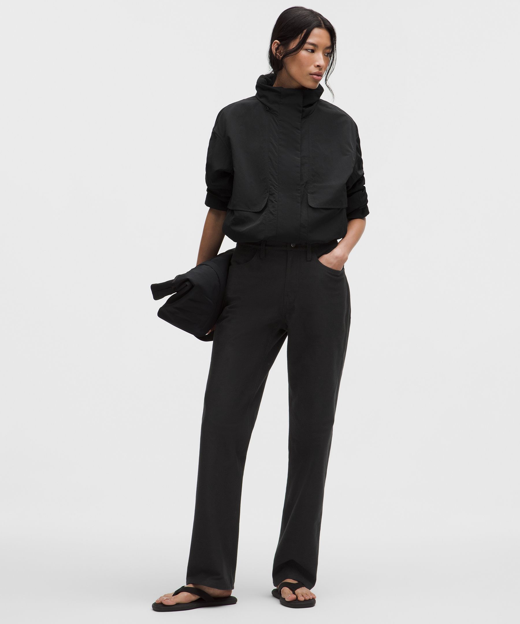 [公式] ルルレモン lululemon 女性 EasyFive ミッドライズ リラックス ストレートパンツ *レギュラー - トラウザーズ - カジュアル｜ルルレモン 公式ショップ